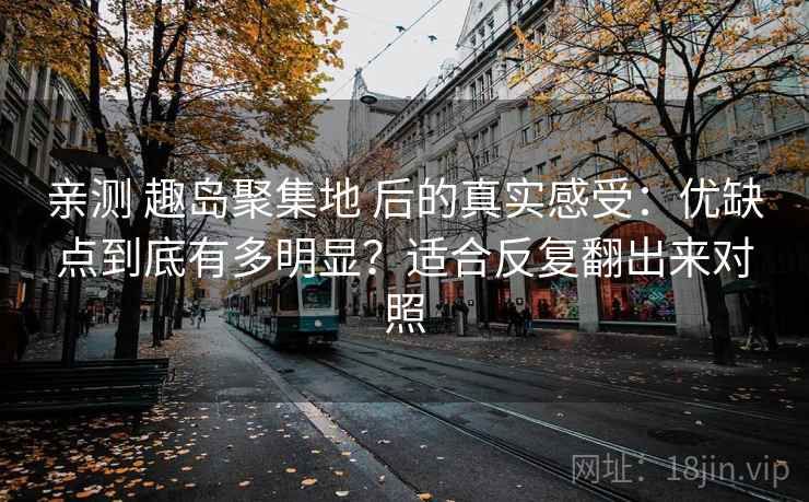 亲测 趣岛聚集地 后的真实感受：优缺点到底有多明显？适合反复翻出来对照