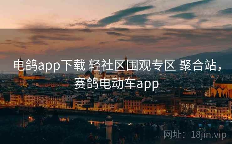 电鸽app下载 轻社区围观专区 聚合站，赛鸽电动车app
