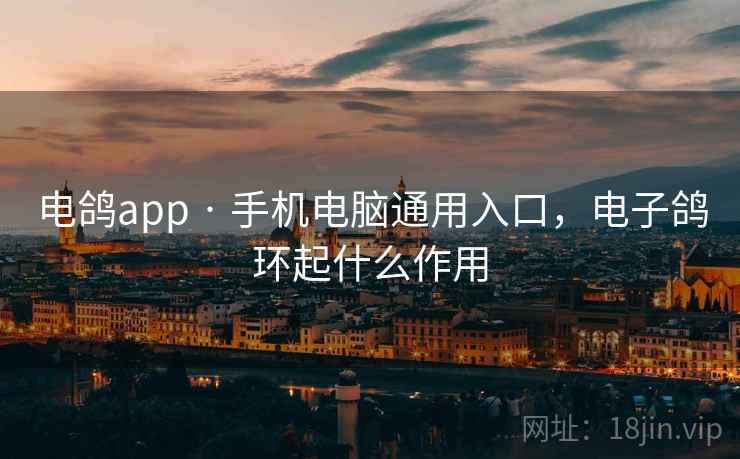 电鸽app · 手机电脑通用入口，电子鸽环起什么作用