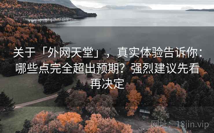 关于「外网天堂」，真实体验告诉你：哪些点完全超出预期？强烈建议先看再决定