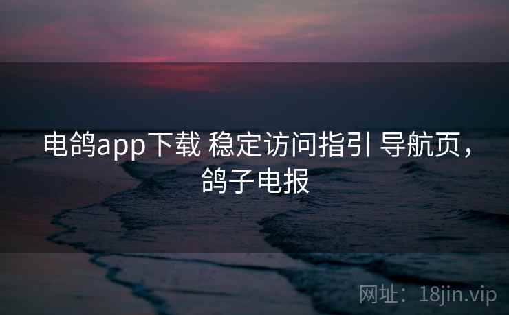 电鸽app下载 稳定访问指引 导航页，鸽子电报